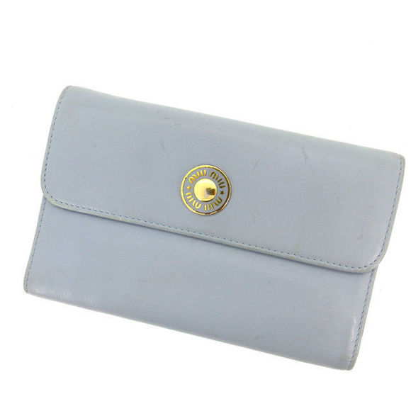 Miu Miu Blue Wallet Tri - Picture 1 of 6